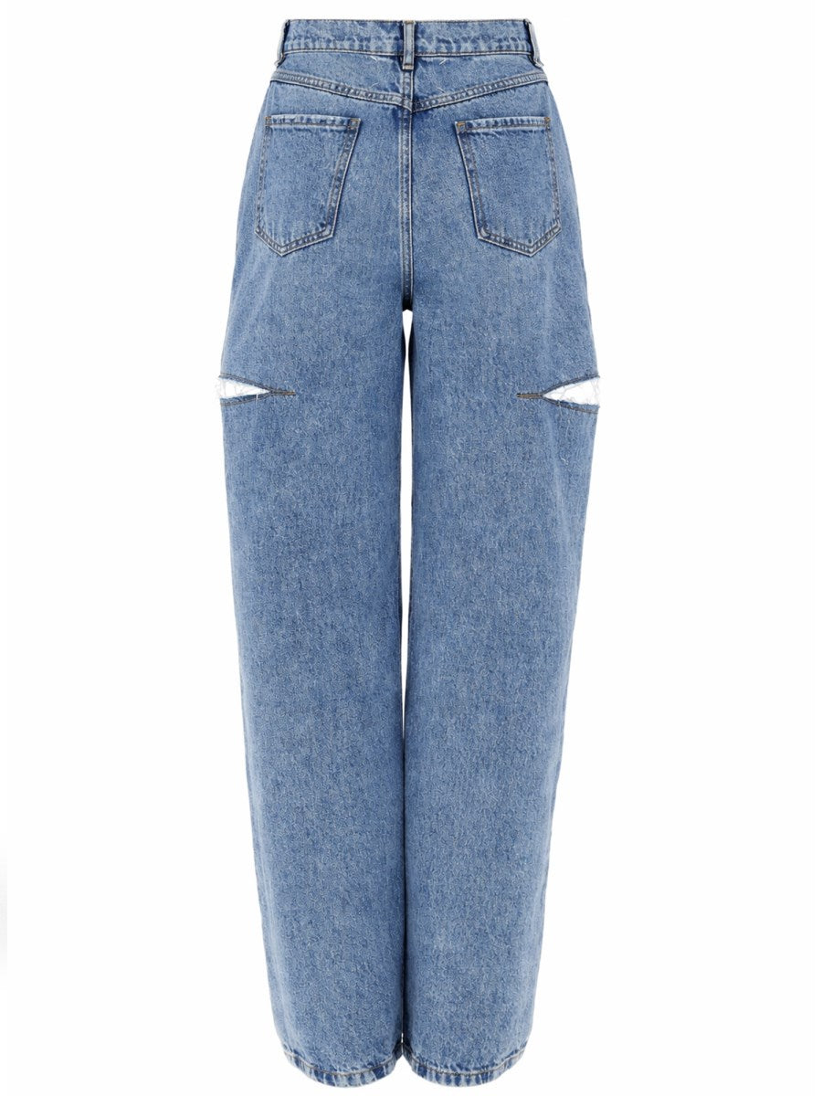 Maison Margiela / スラッシュディテール デニムジーンズ ブルー