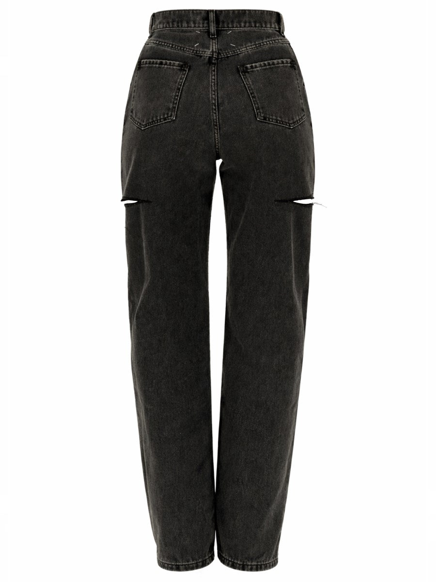 Maison Margiela カットアウトジーンズ ブラック