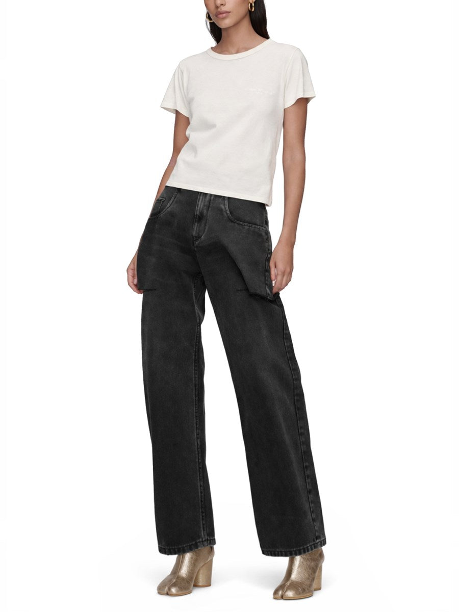 Maison Margiela カットアウトジーンズ ブラック