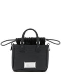MAISON MARGIELA / BLACK LEATHER 5AC HORIZONTAL SATCHEL