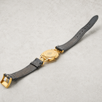 GUCCI ／6300L ホースビット ブラック ゴールド レザー 稼働品