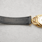 GUCCI ／6300L ホースビット ブラック ゴールド レザー 稼働品