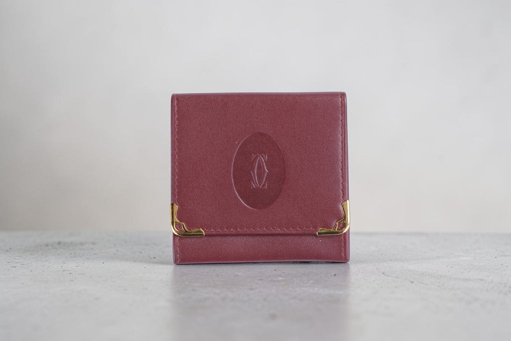 Cartier／マスト ドゥ カルティエ コインケース ボルドー レザー 付属品あり