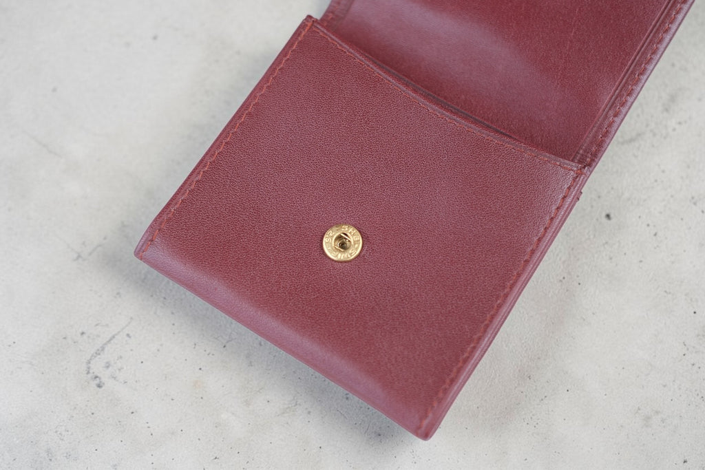 Cartier／マスト ドゥ カルティエ コインケース ボルドー レザー 付属品あり