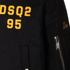 DSQUARED2/CASUAL JACKETS NAVY BLUE WOOL CASUAL JACKET