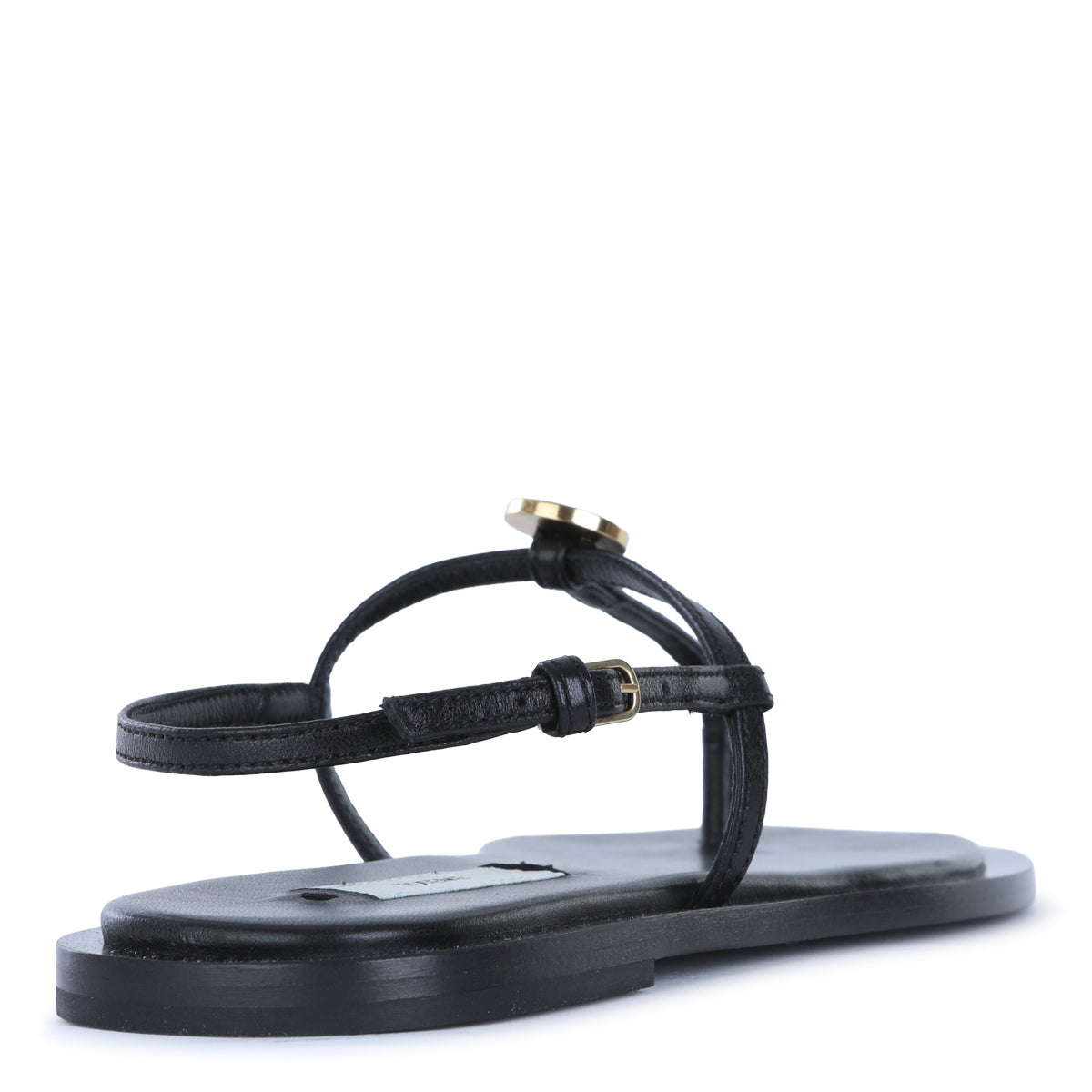 TOTEME / T-strap nappa sandals black