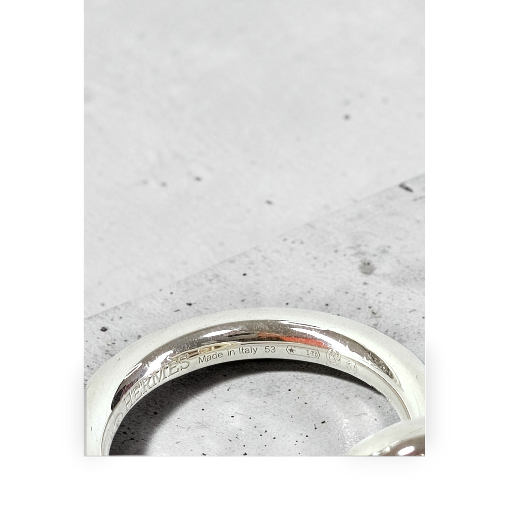 HERMÈS／エシャペリング サイズ53 Ag925 箱付き