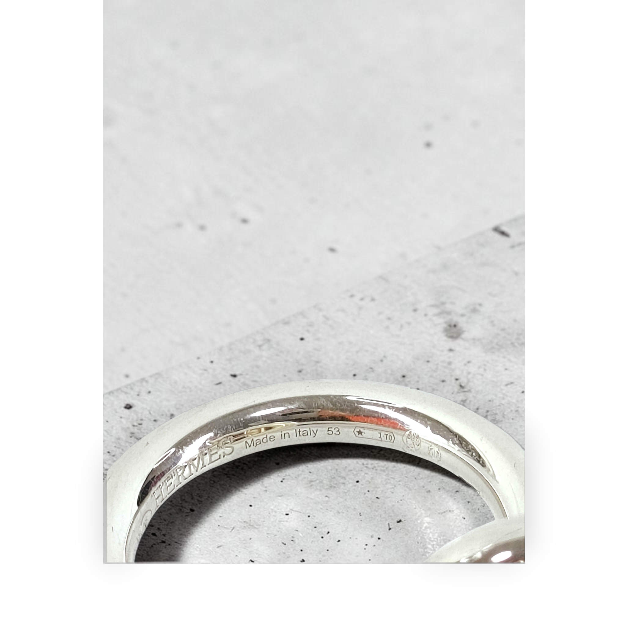HERMÈS／エシャペリング サイズ53 Ag925 箱付き