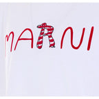 MARNI / Animal Alphabet ロゴ コットンTシャツ ホワイト