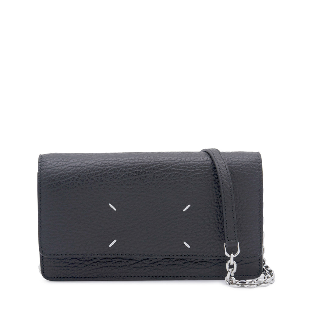 MAISON MARGIELA / BLACK LEATHER CHAIN WALLET