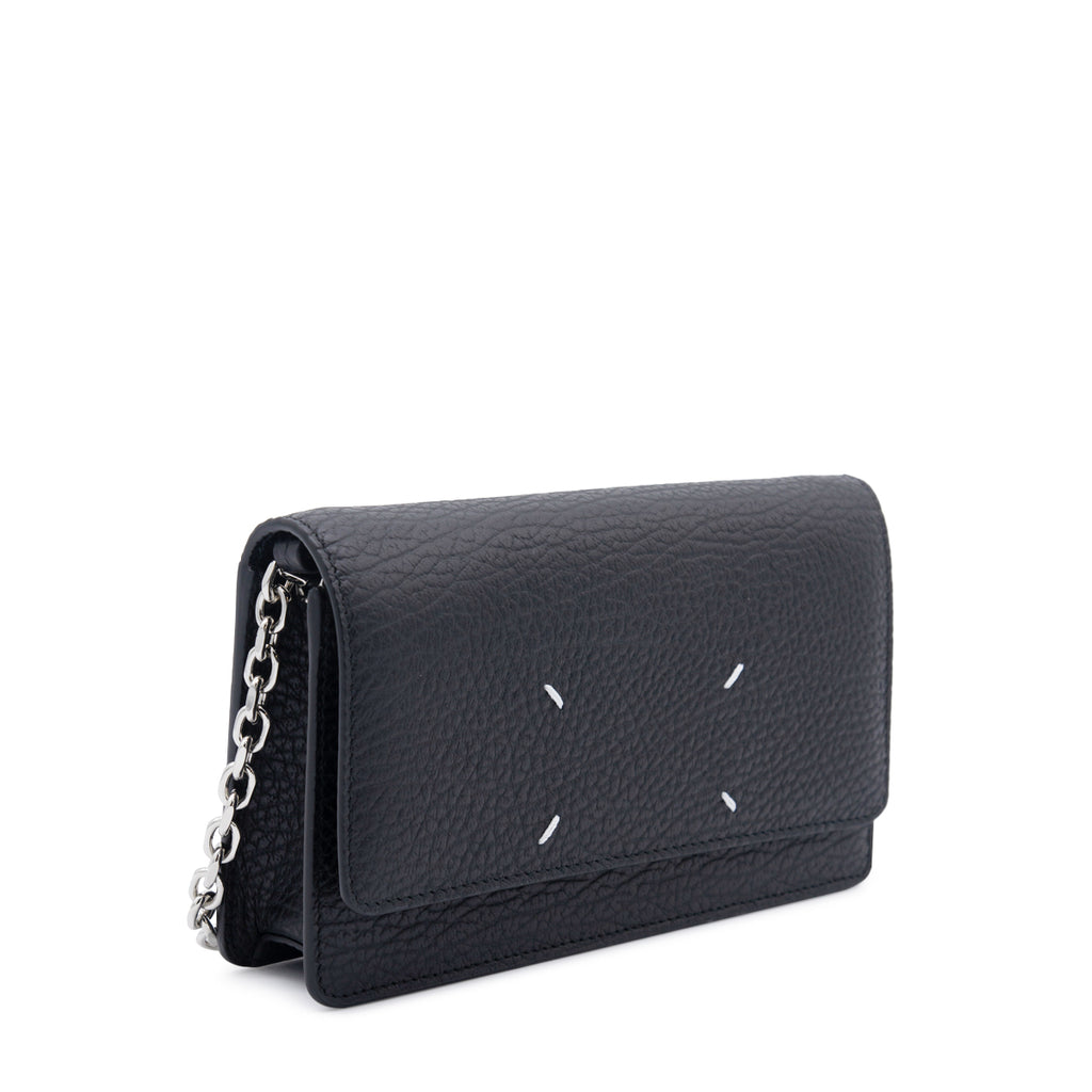 MAISON MARGIELA / BLACK LEATHER CHAIN WALLET