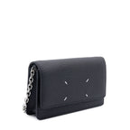 MAISON MARGIELA / BLACK LEATHER CHAIN WALLET