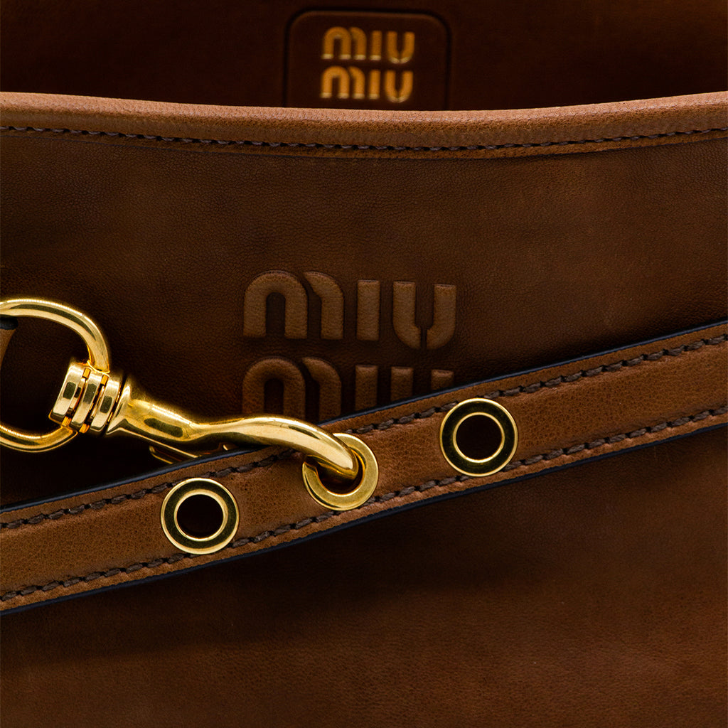 MIU MIU /Aventure Nappa Leather Bucket Bag